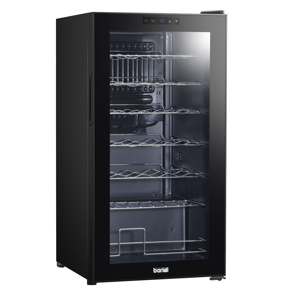 Baridi DH10 Baridi 28 Bottle Wine Fridge with Digital Touch Screen Controls & LED Light - Black