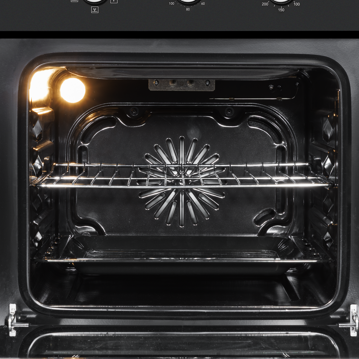 Baridi DH110 Baridi Built-In 5-Function Fan Assisted Oven with Timer 60cm, 55L Capacity - Black