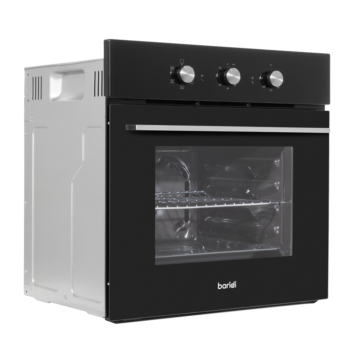 Baridi DH110 Baridi Built-In 5-Function Fan Assisted Oven with Timer 60cm, 55L Capacity - Black