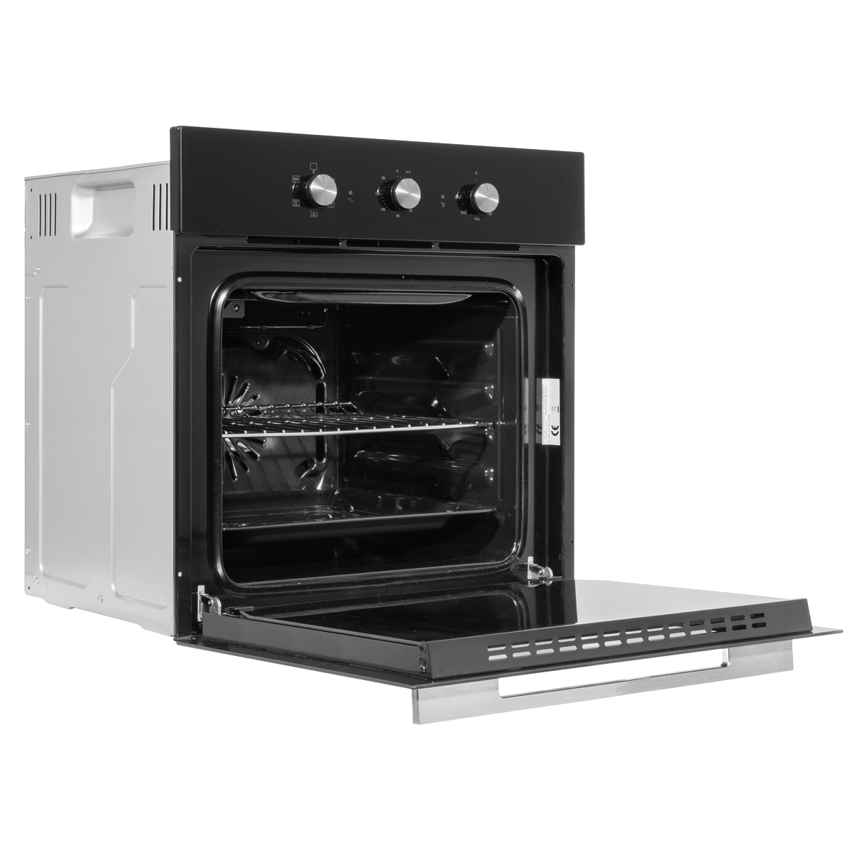 Baridi DH110 Baridi Built-In 5-Function Fan Assisted Oven with Timer 60cm, 55L Capacity - Black