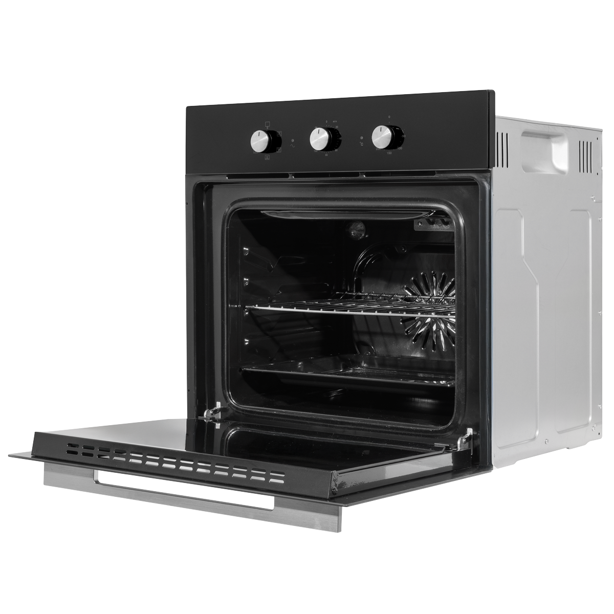 Baridi DH110 Baridi Built-In 5-Function Fan Assisted Oven with Timer 60cm, 55L Capacity - Black