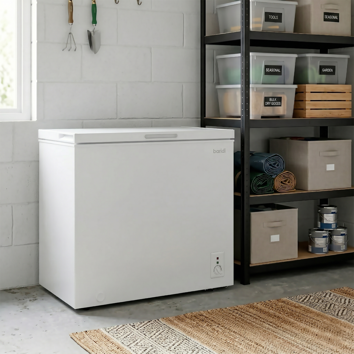 Baridi DH111 Baridi Freestanding Chest Freezer 199L Capacity - White