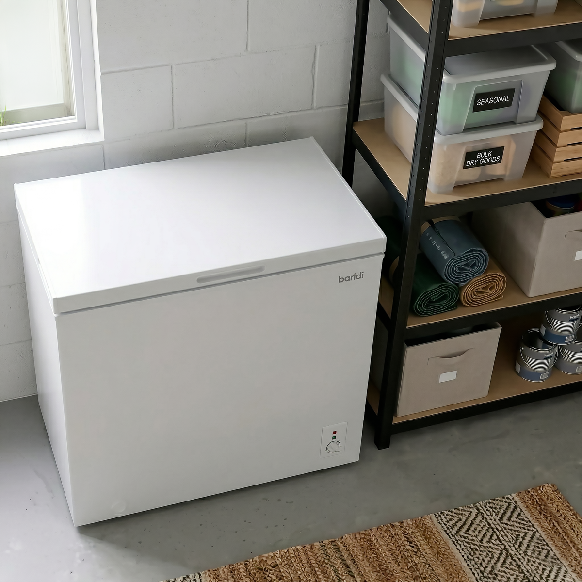 Baridi DH111 Baridi Freestanding Chest Freezer 199L Capacity - White