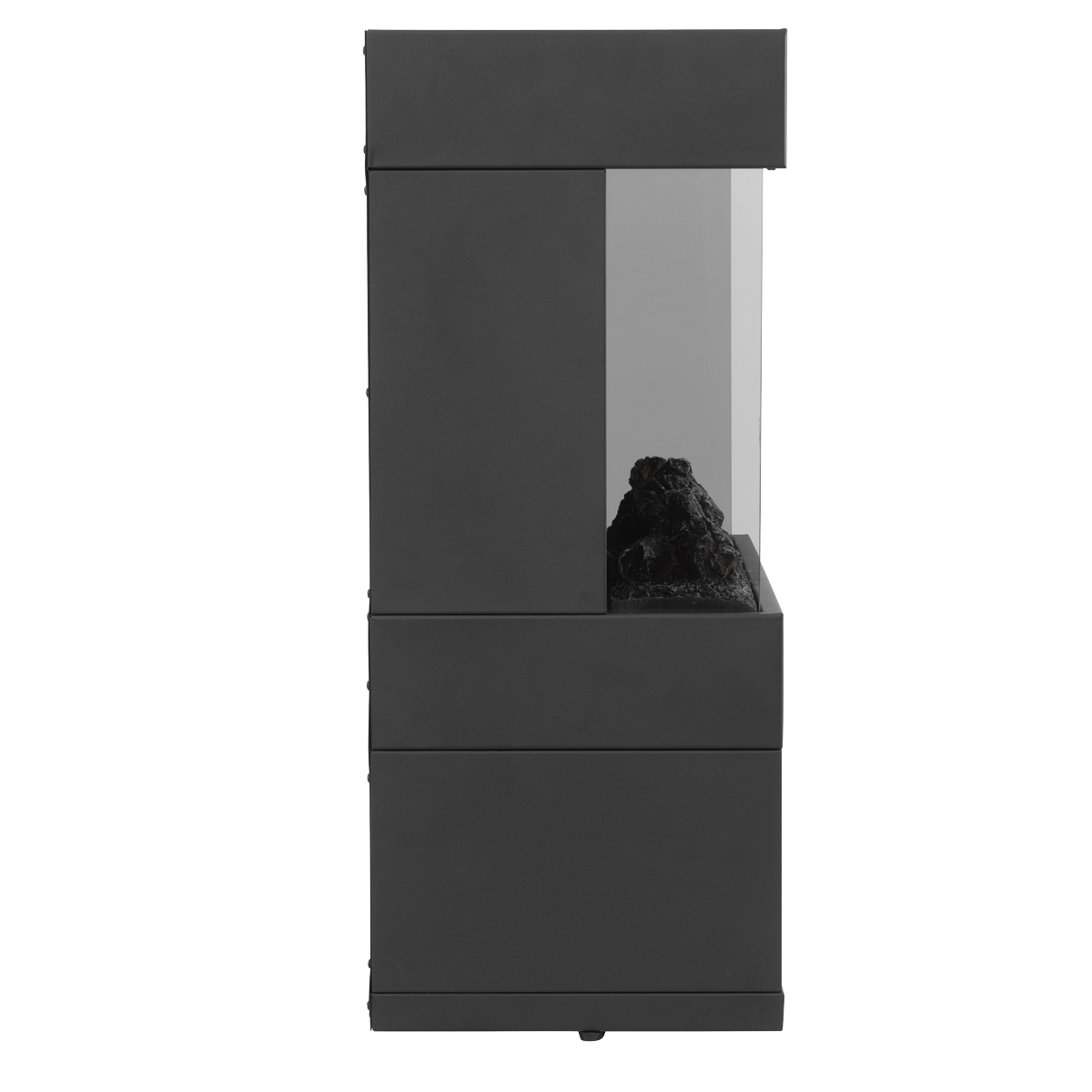Baridi DH122 Baridi Electric Stove Heater Fireplace with LED Log Flame Effect & Wood Storage 1800W – Black