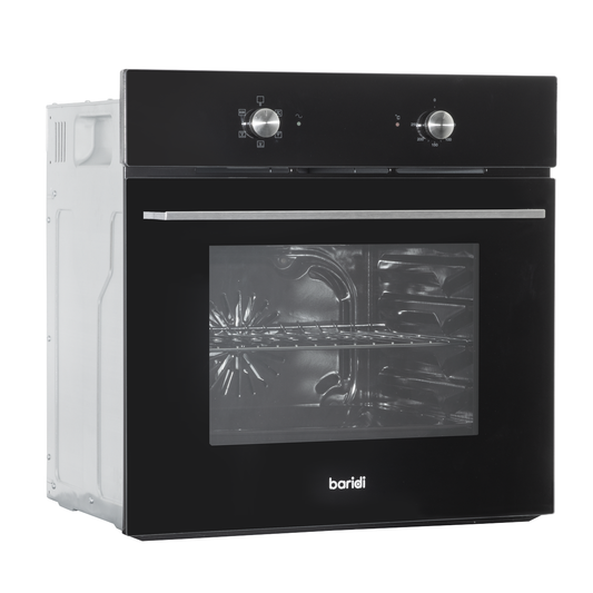 Baridi DH124 Baridi Integrated Fan-Assisted Electric Oven 60cm 55L Capacity - Black