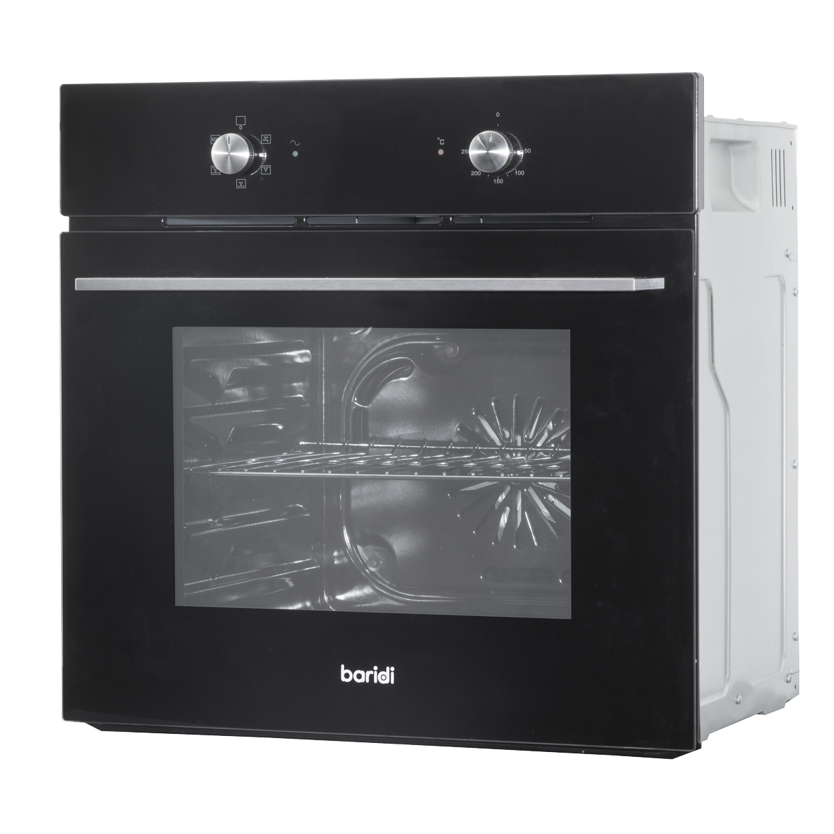 Baridi DH124 Baridi Integrated Fan-Assisted Electric Oven 60cm 55L Capacity - Black