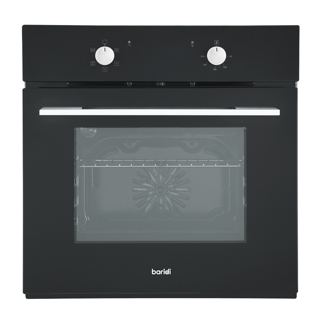 Baridi DH124 Baridi Integrated Fan-Assisted Electric Oven 60cm 55L Capacity - Black