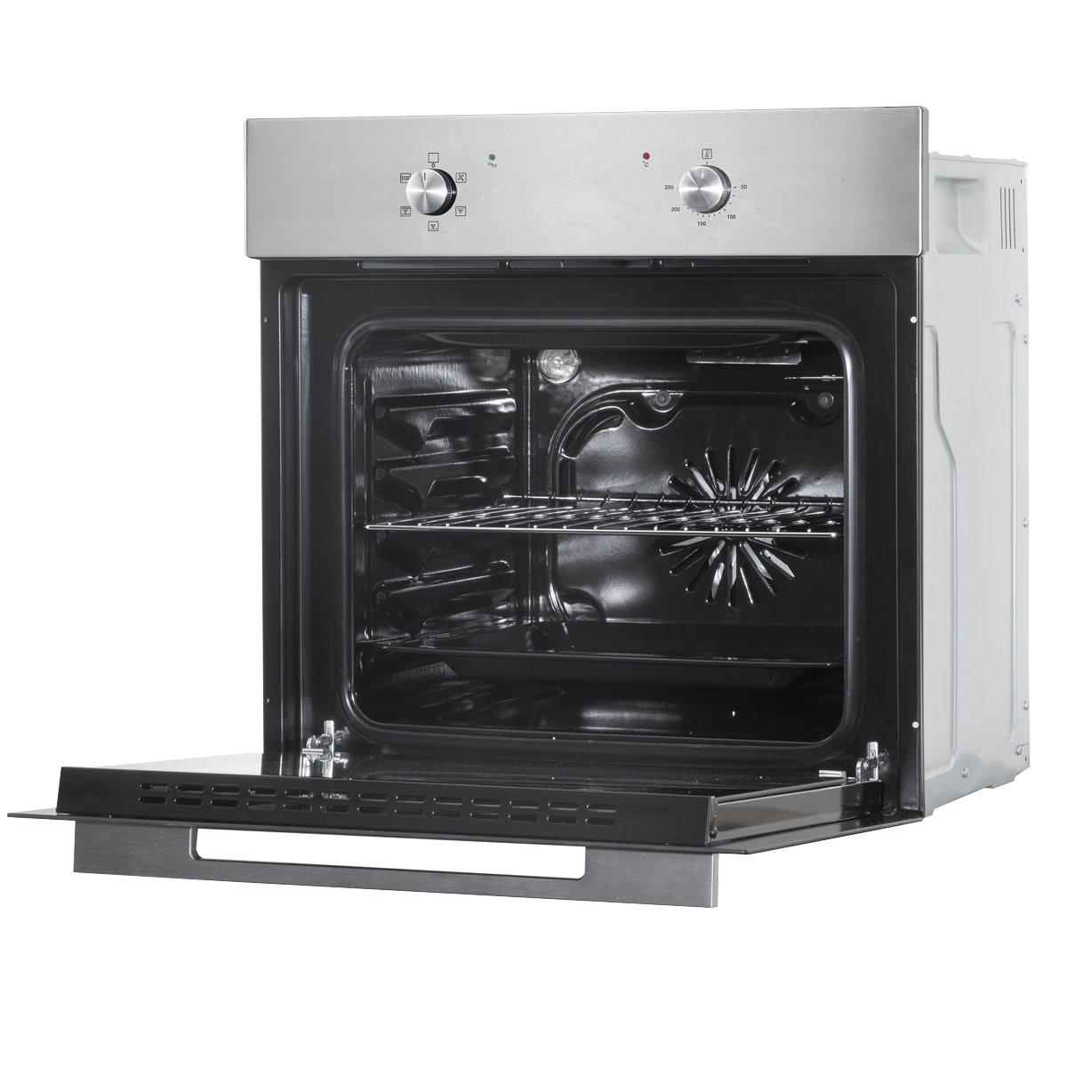 Baridi DH125 Baridi Integrated Fan-Assisted Electric Oven 60cm 55L Capacity - Black/Stainless Steel
