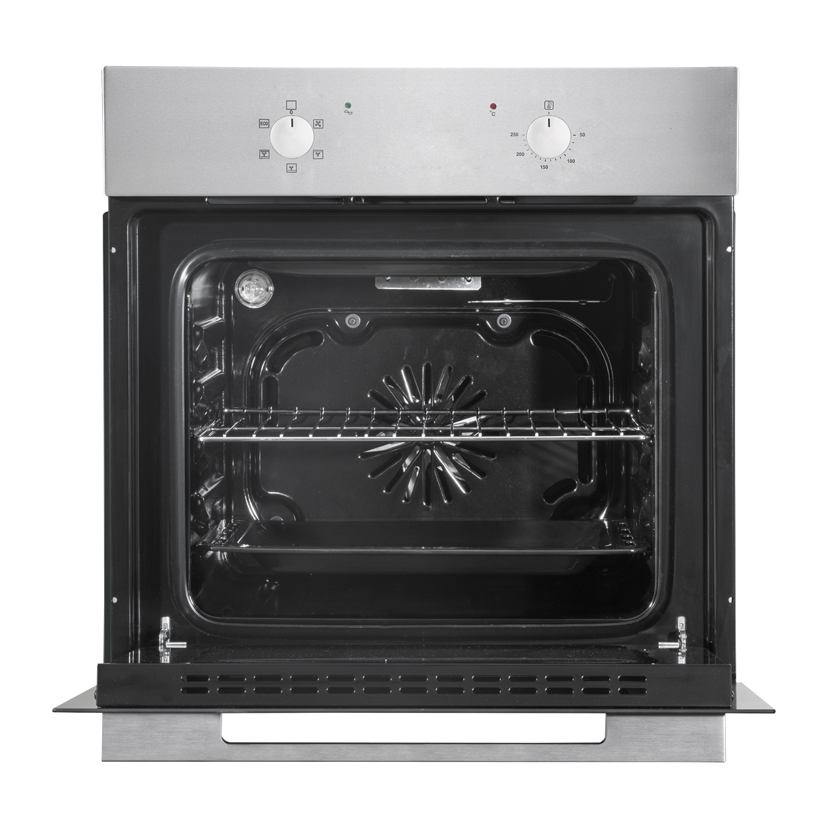 Baridi DH125 Baridi Integrated Fan-Assisted Electric Oven 60cm 55L Capacity - Black/Stainless Steel