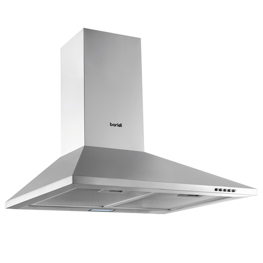 Baridi DH126 Baridi Cooker Hood with Carbon Filters 60cm - Stainless Steel