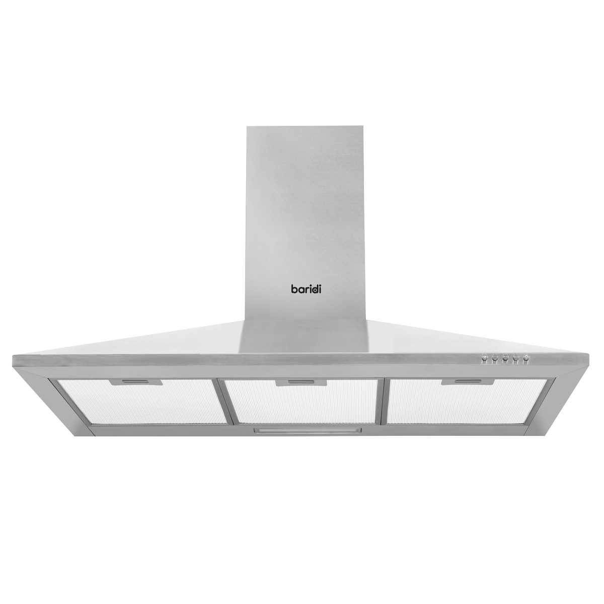 Baridi DH127 Baridi Cooker Hood with Carbon Filters 90cm - Stainless Steel