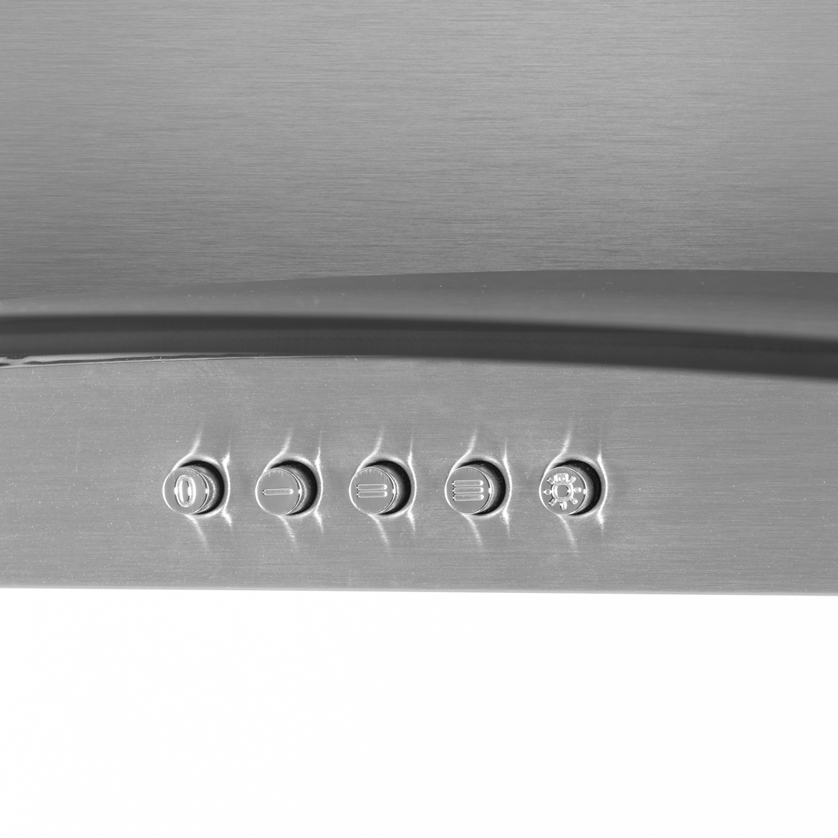 Baridi DH128 Baridi Curved Glass Cooker Hood with Carbon Filters & LED Lights 60cm - Stainless Steel