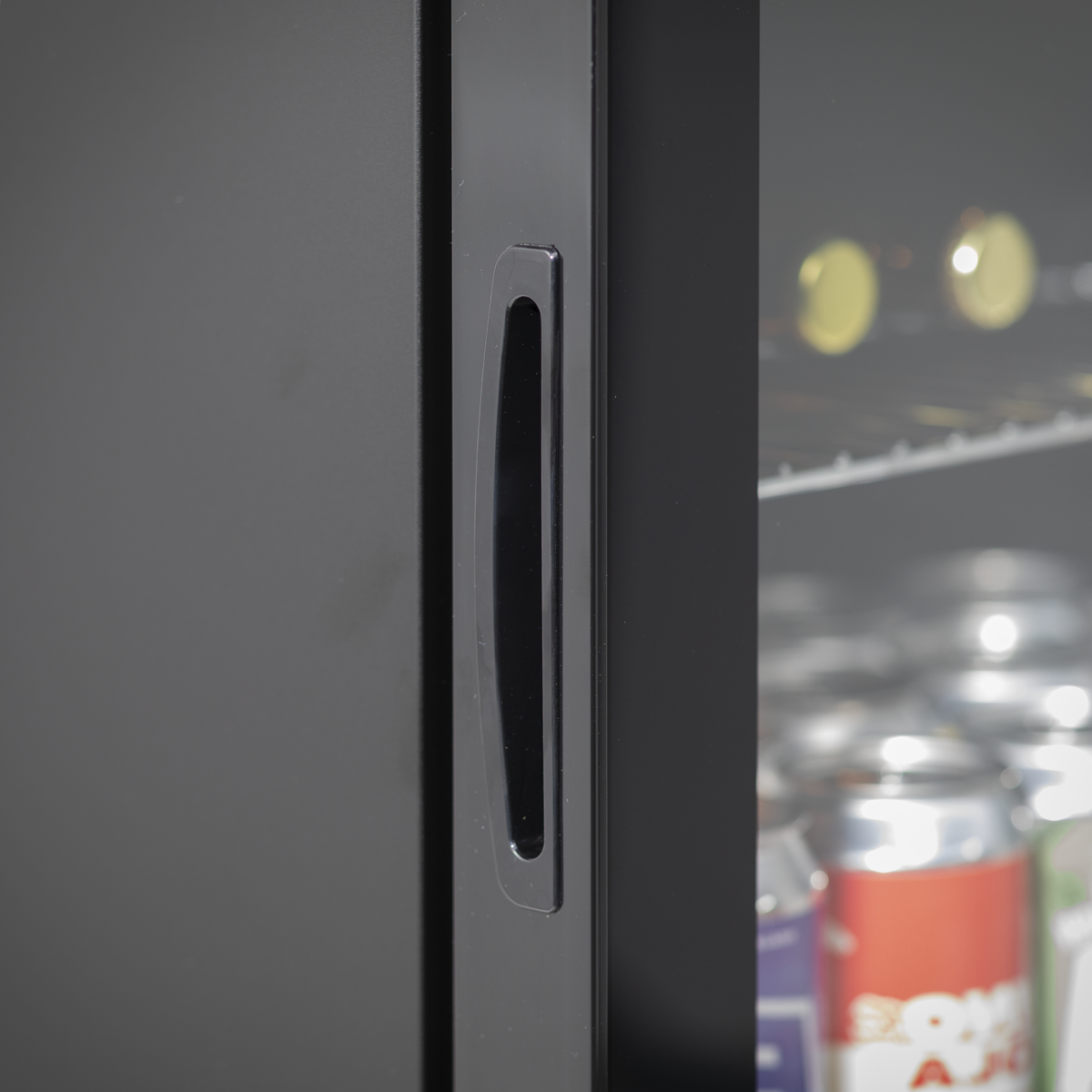 Baridi DH12 Baridi Mini Tabletop Beer & Drinks Fridge with Metal Shelves, LED Light & Security Lock 50L - Black