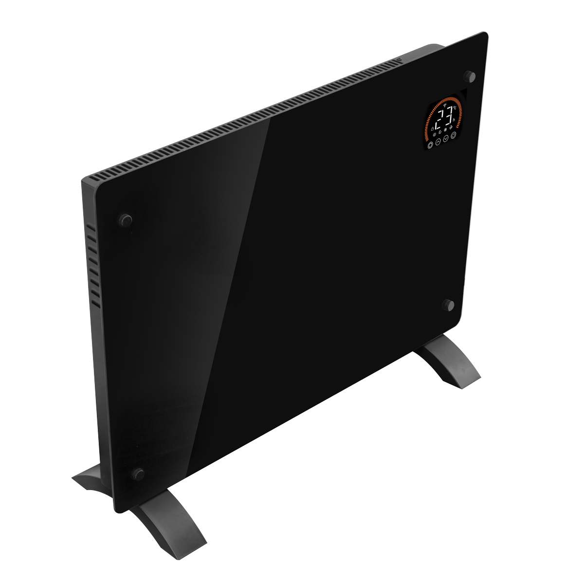 Baridi DH137 Baridi Electric Glass Panel Heater, 1500W, Thermostat Controlled 24Hr 7 Day Timer, Wi-Fi Enabled, Remote Control, Black - DH137