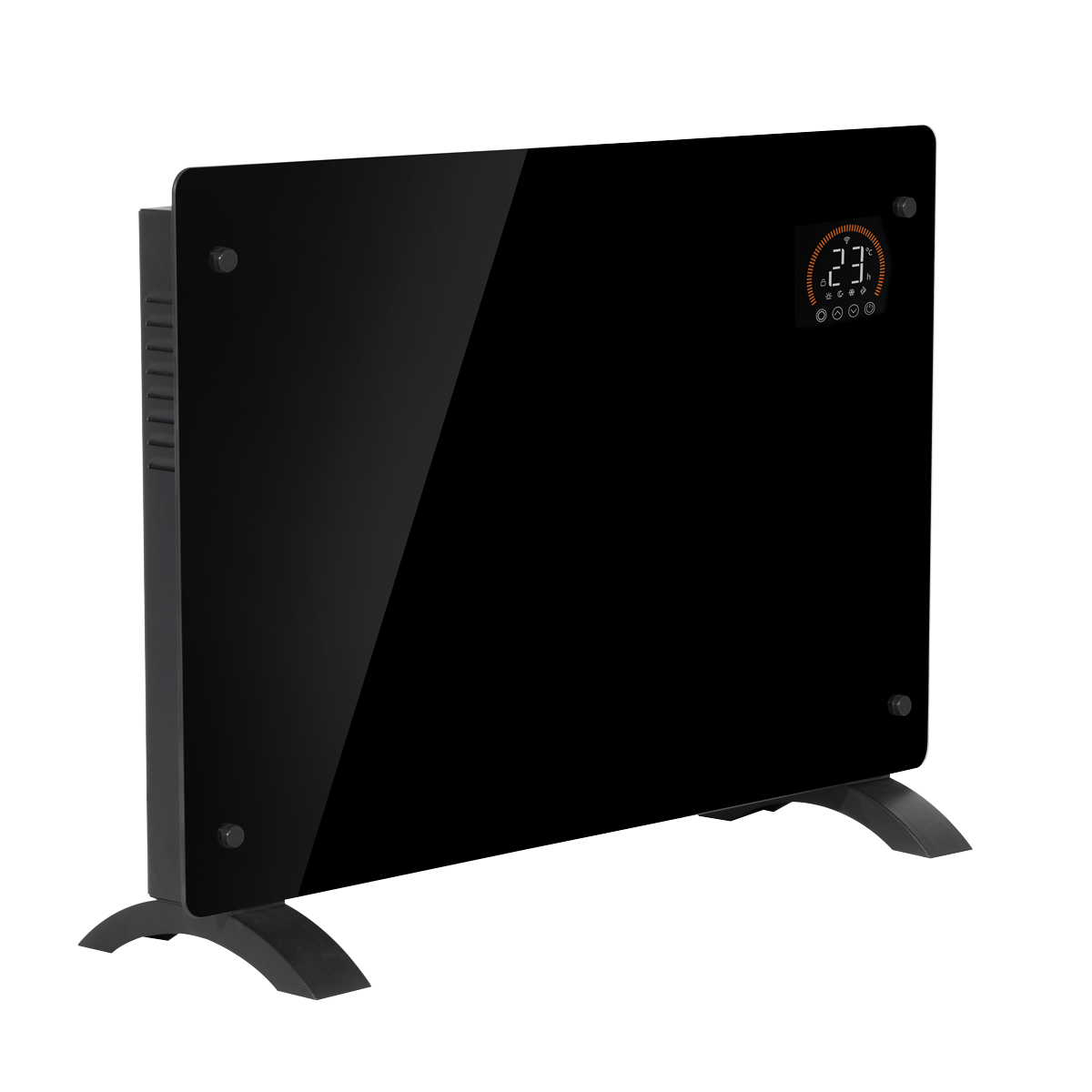 Baridi DH137 Baridi Electric Glass Panel Heater, 1500W, Thermostat Controlled 24Hr 7 Day Timer, Wi-Fi Enabled, Remote Control, Black - DH137