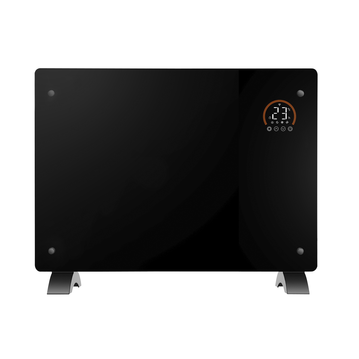 Baridi DH137 Baridi Electric Glass Panel Heater, 1500W, Thermostat Controlled 24Hr 7 Day Timer, Wi-Fi Enabled, Remote Control, Black - DH137