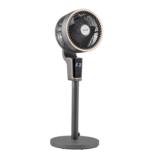 Baridi DH141 Baridi 12" Pedestal Fan with Remote Control & 12hr Timer 230V - Grey