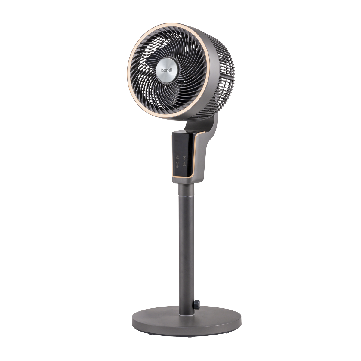 Baridi DH141 Baridi 12" Pedestal Fan with Remote Control & 12hr Timer 230V - Grey