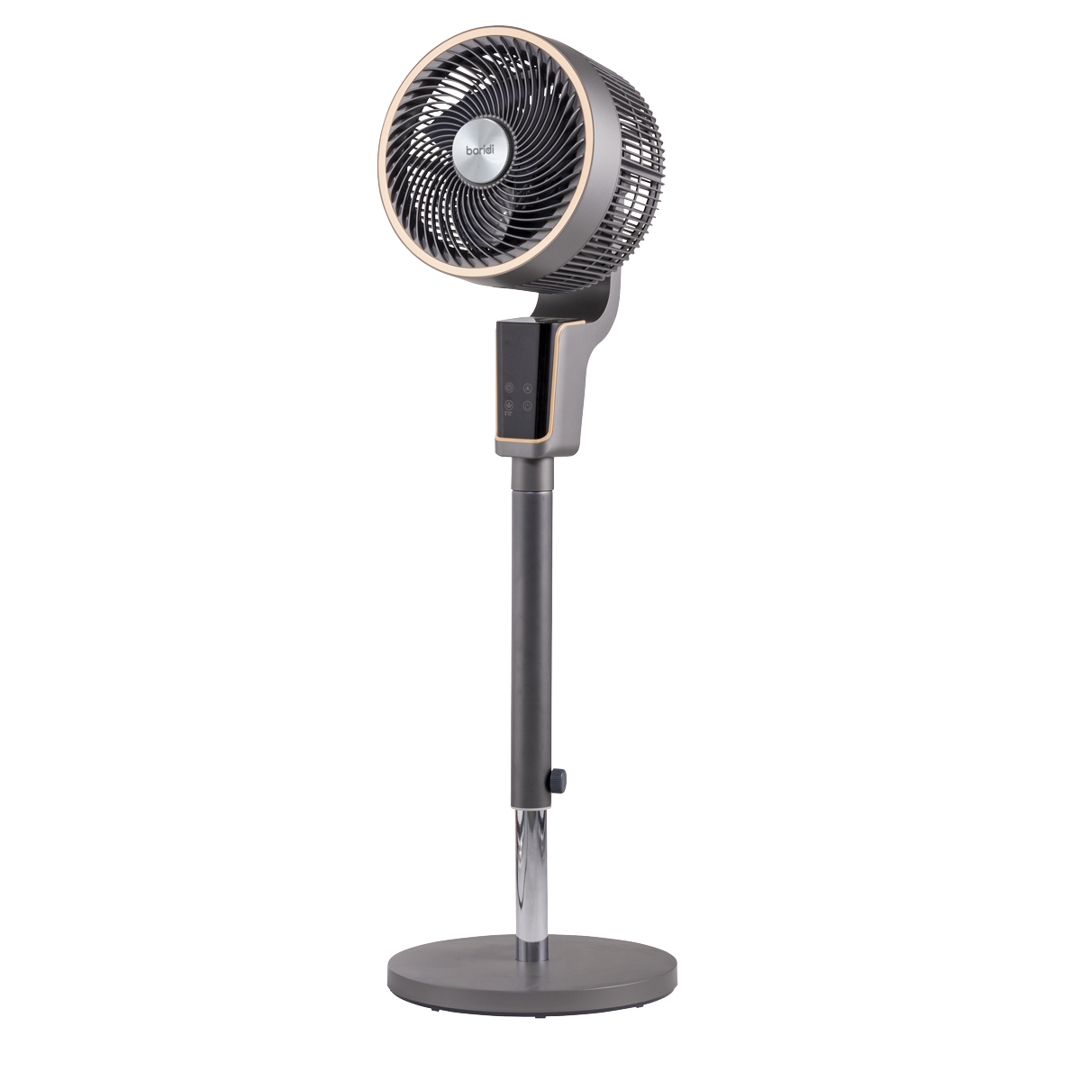 Baridi DH141 Baridi 12" Pedestal Fan with Remote Control & 12hr Timer 230V - Grey