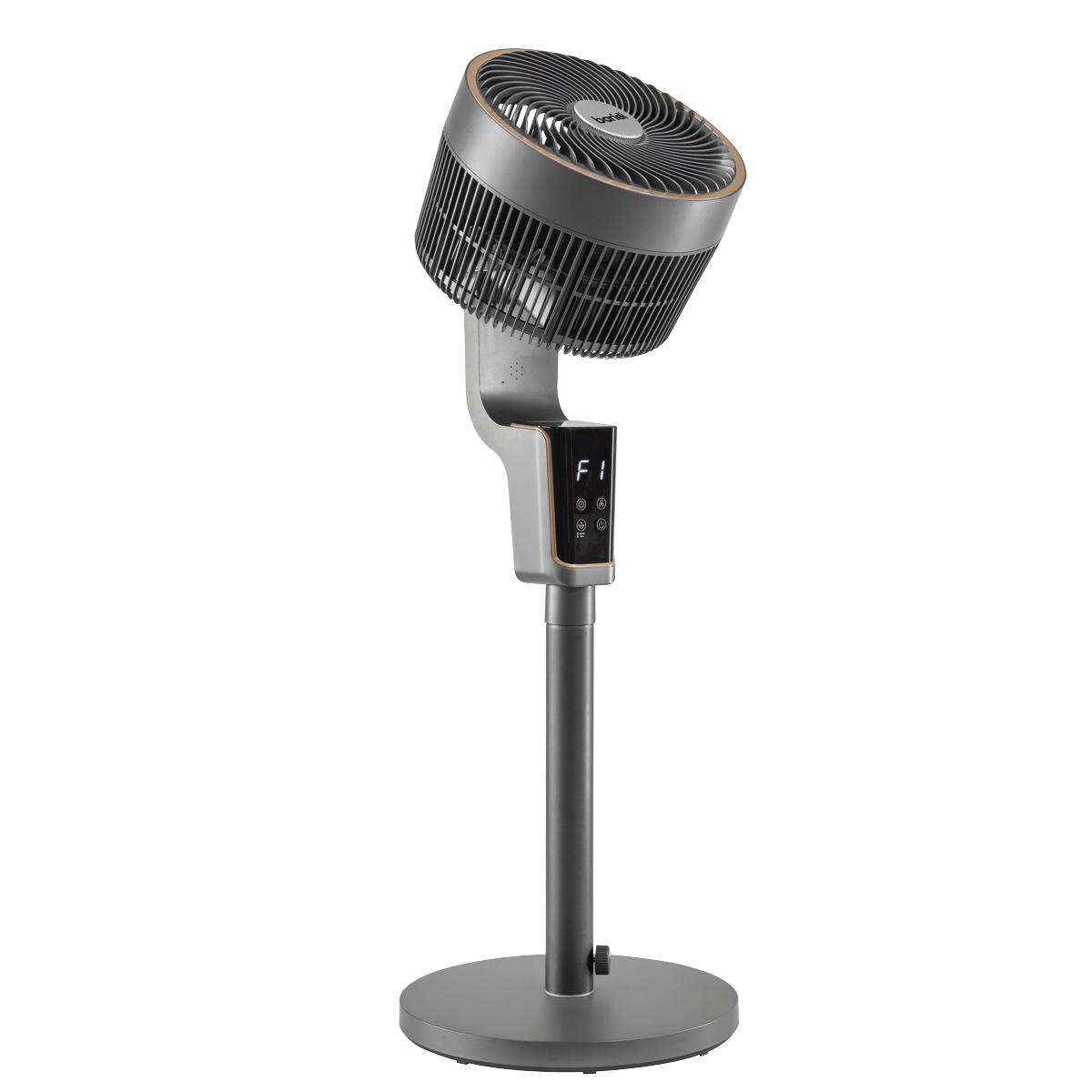 Baridi DH141 Baridi 12" Pedestal Fan with Remote Control & 12hr Timer 230V - Grey