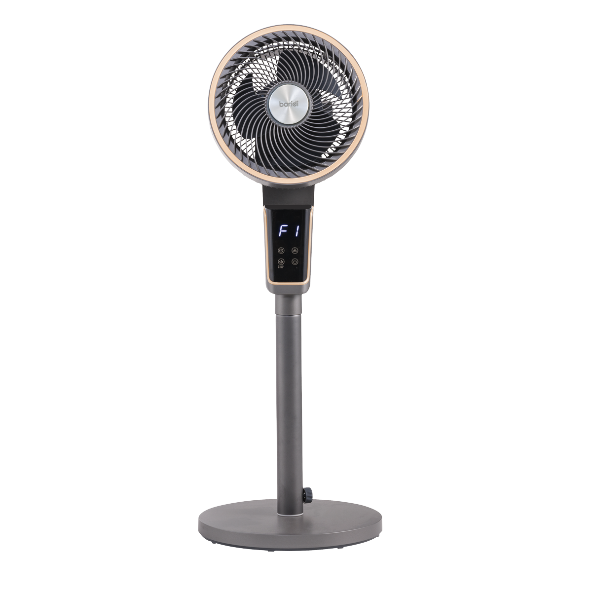 Baridi DH141 Baridi 12" Pedestal Fan with Remote Control & 12hr Timer 230V - Grey