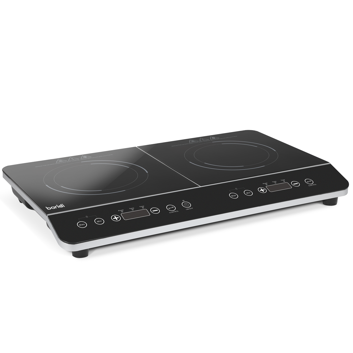 Baridi DH146 Baridi Portable Induction Hob with 2 Cooking Zones 60 x 36 x 6.5cm - Black