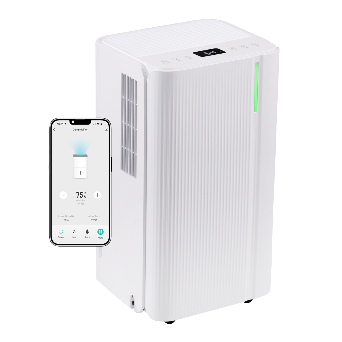 Baridi DH147 Baridi Dehumidifier with Digital Display & 24hr Timer 12L - White