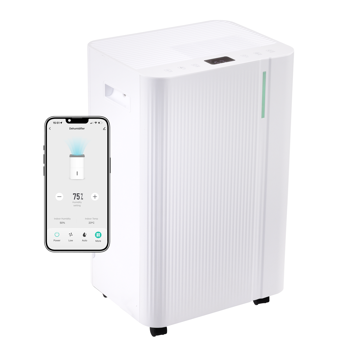 Baridi DH148 Baridi Dehumidifier with Digital Display & 24hr Timer 20L - White