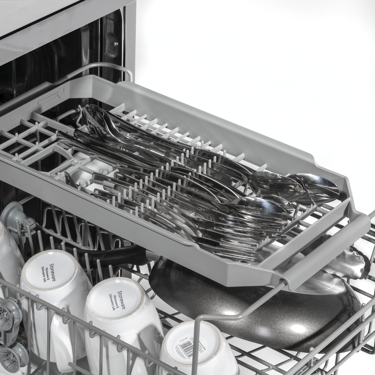 Baridi DH166 Baridi Slimline Freestanding Dishwasher 45cm Wide 10 Place Settings - Silver