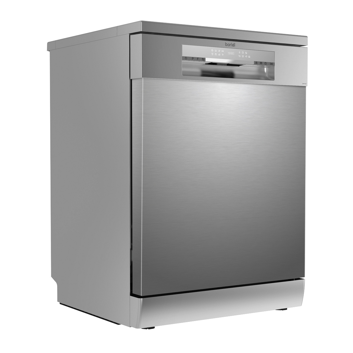 Baridi DH167 Baridi Regular Sized Freestanding Dishwasher 60cm Wide 14 Place Settings - Silver