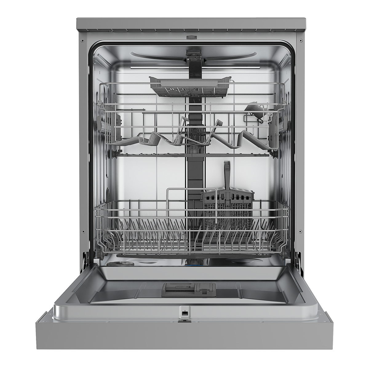 Baridi DH167 Baridi Regular Sized Freestanding Dishwasher 60cm Wide 14 Place Settings - Silver