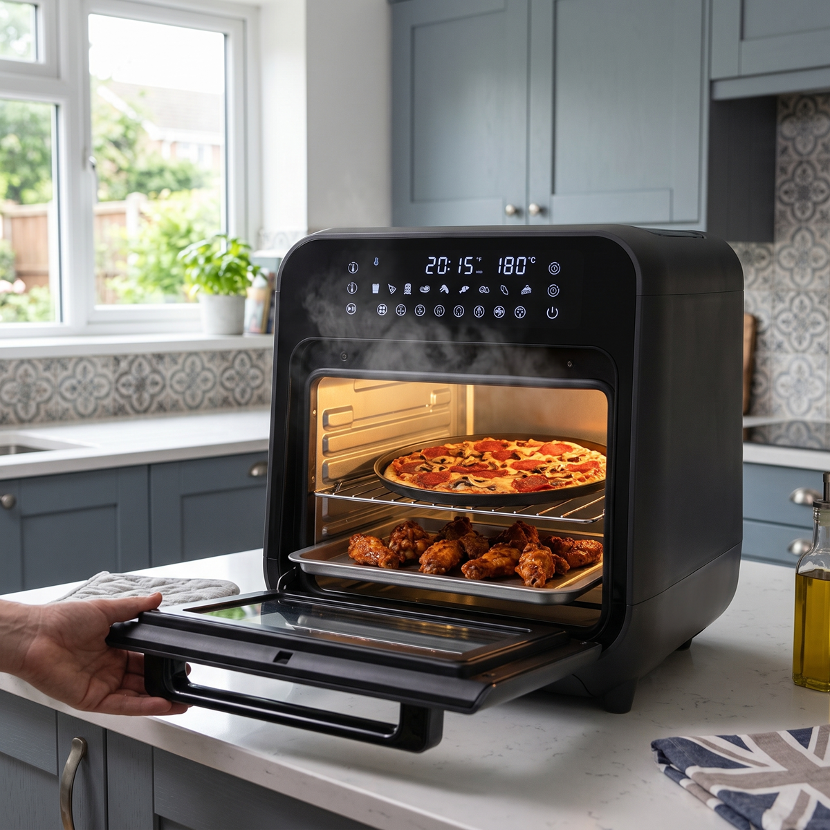Baridi DH171 Baridi Steam Air Fryer Oven 15L Capacity