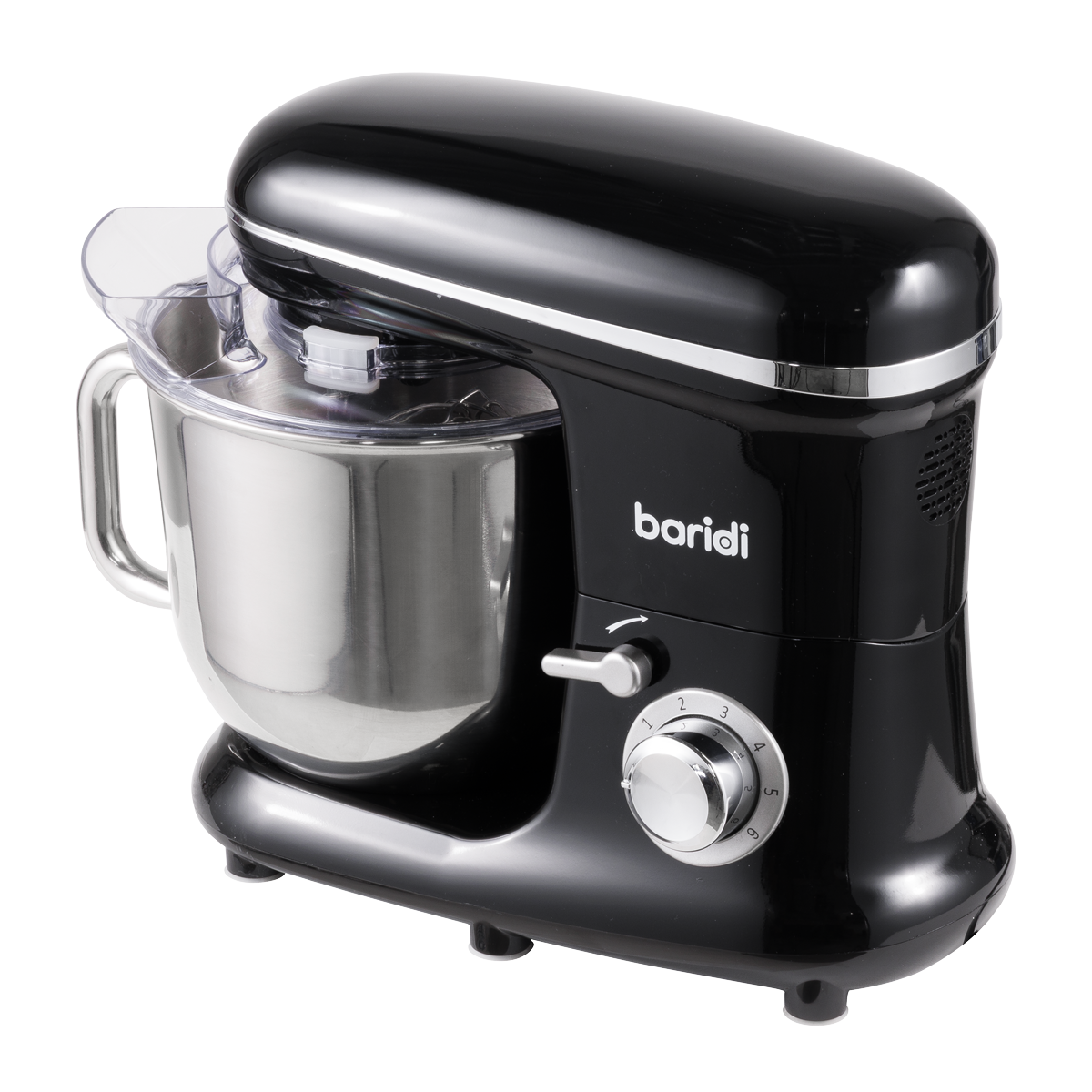 Baridi DH173 Baridi 1500W Stand Mixer with Accessories 6L - Black