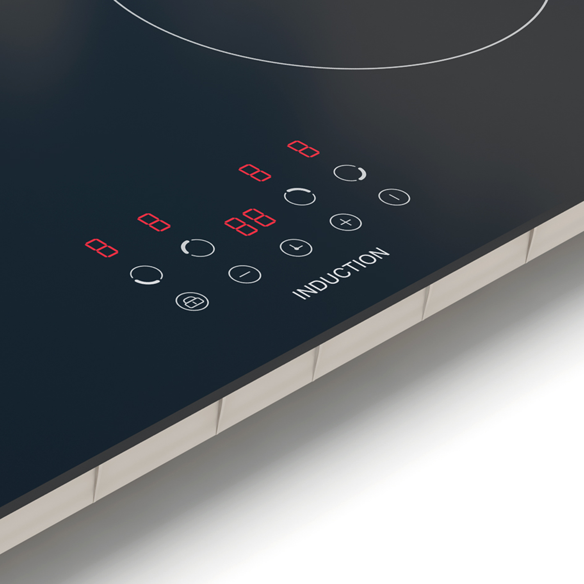 Baridi DH176 Baridi Integrated Induction Hob with 4 Cooking Zones 60cm 6800W Output