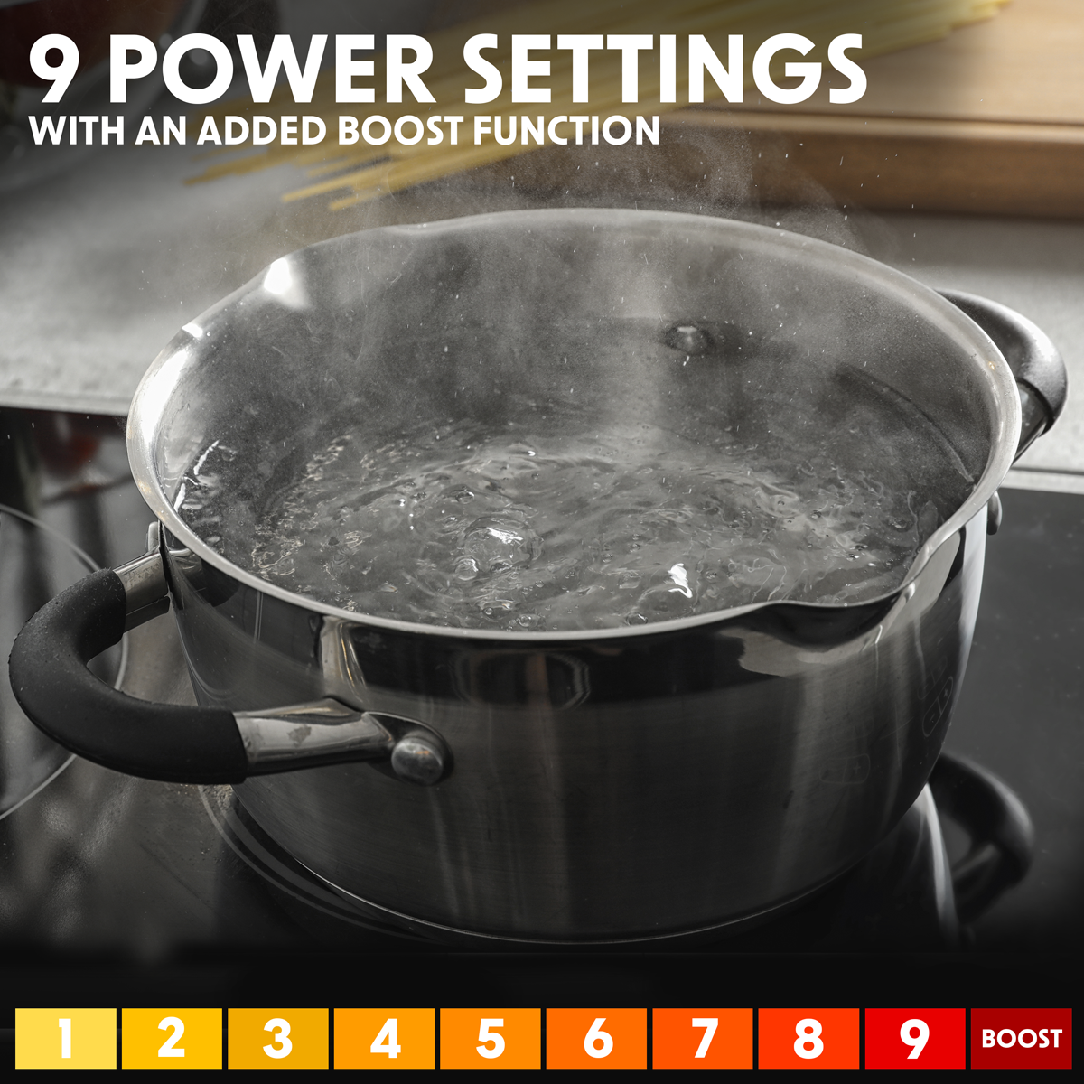 Baridi DH180 Baridi Integrated Induction Hob with 5 Cooking Zones 90cm 9300W Output