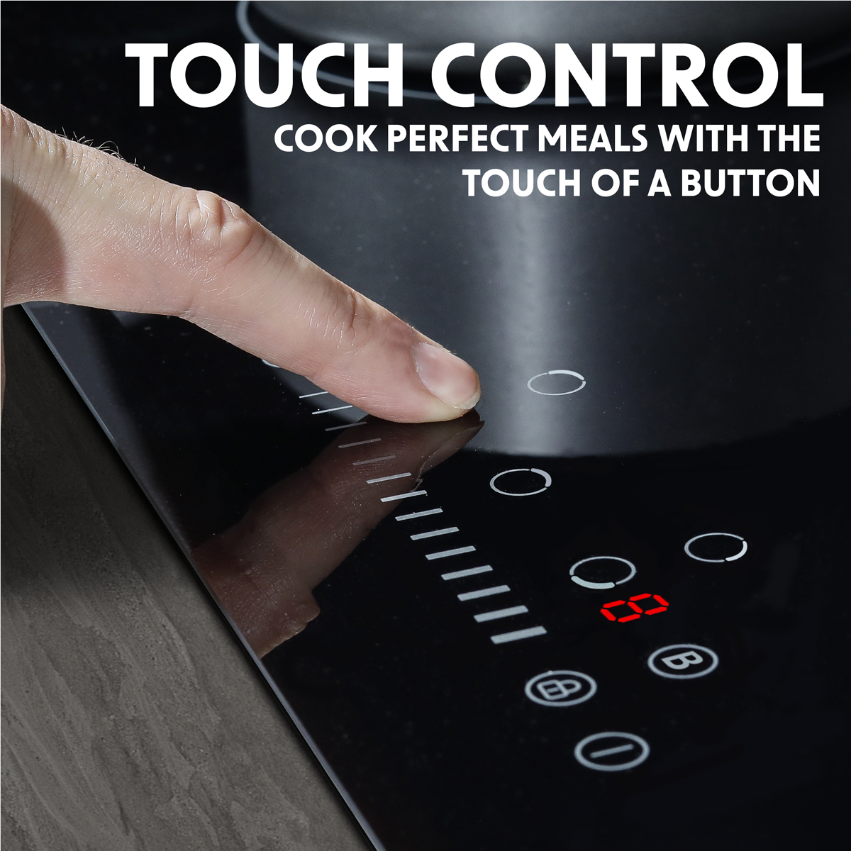 Baridi DH180 Baridi Integrated Induction Hob with 5 Cooking Zones 90cm 9300W Output