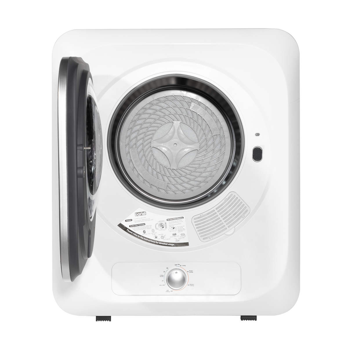 Baridi DH192 Baridi Tabletop Tumble Dryer with Analogue Controls 2.5kg Capacity - White