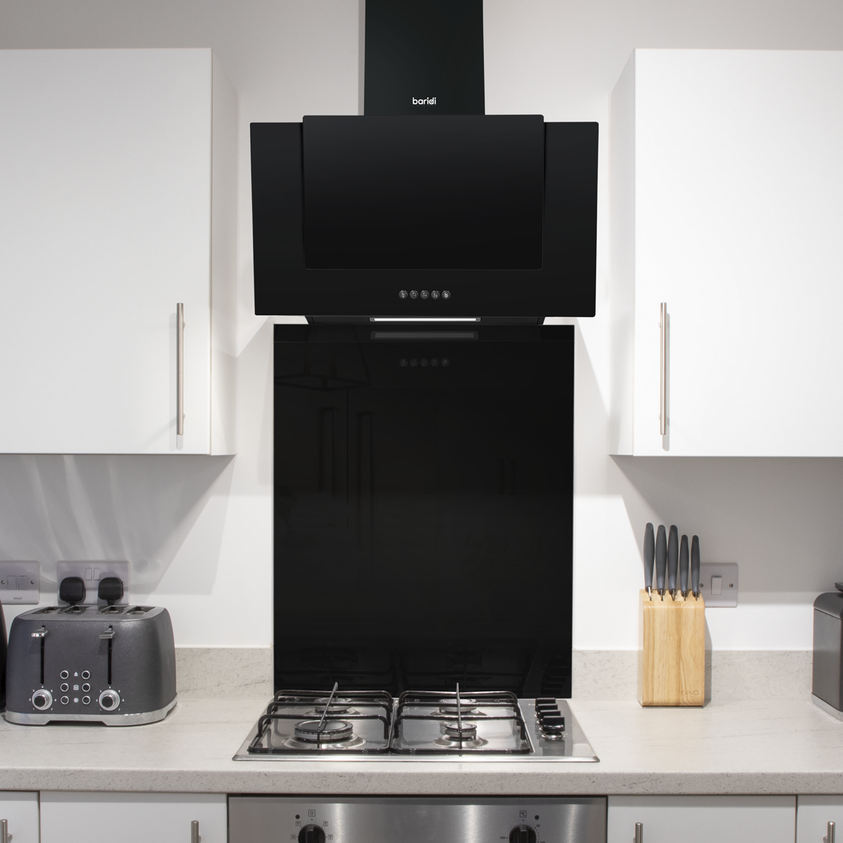 Baridi DH194 Baridi Splashback for Cooker Hoods 60 x 75cm - Black