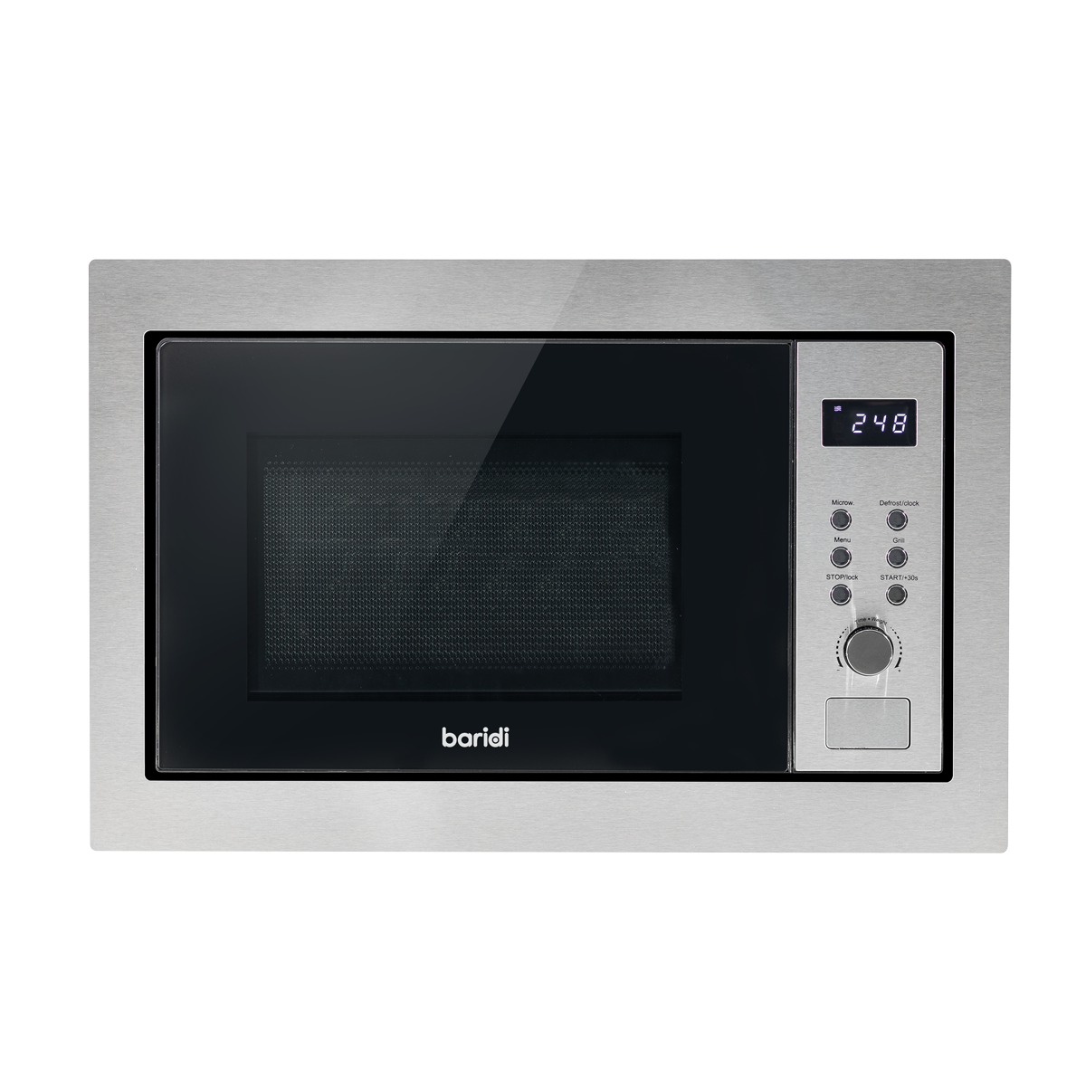Baridi DH197 Baridi Integrated Microwave Oven with Grill 25L Capacity 900W - Stainless Steel