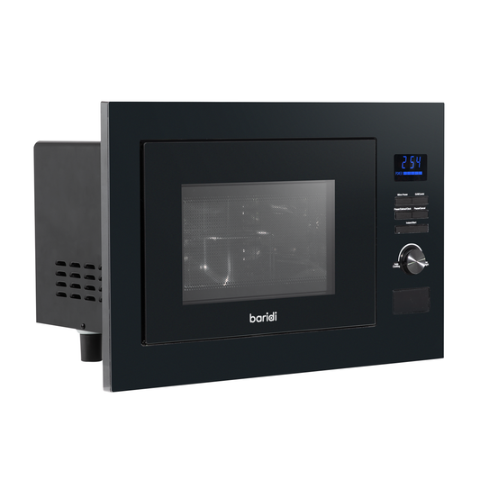 Baridi DH198 Baridi Integrated Microwave Oven with Grill 25L Capacity 900W - Black