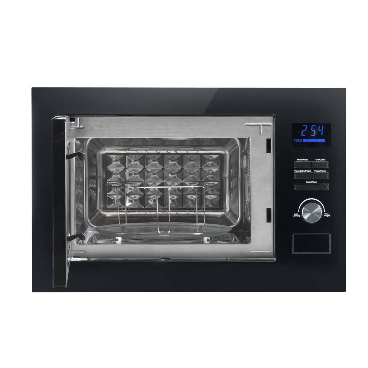 Baridi DH198 Baridi Integrated Microwave Oven with Grill 25L Capacity 900W - Black