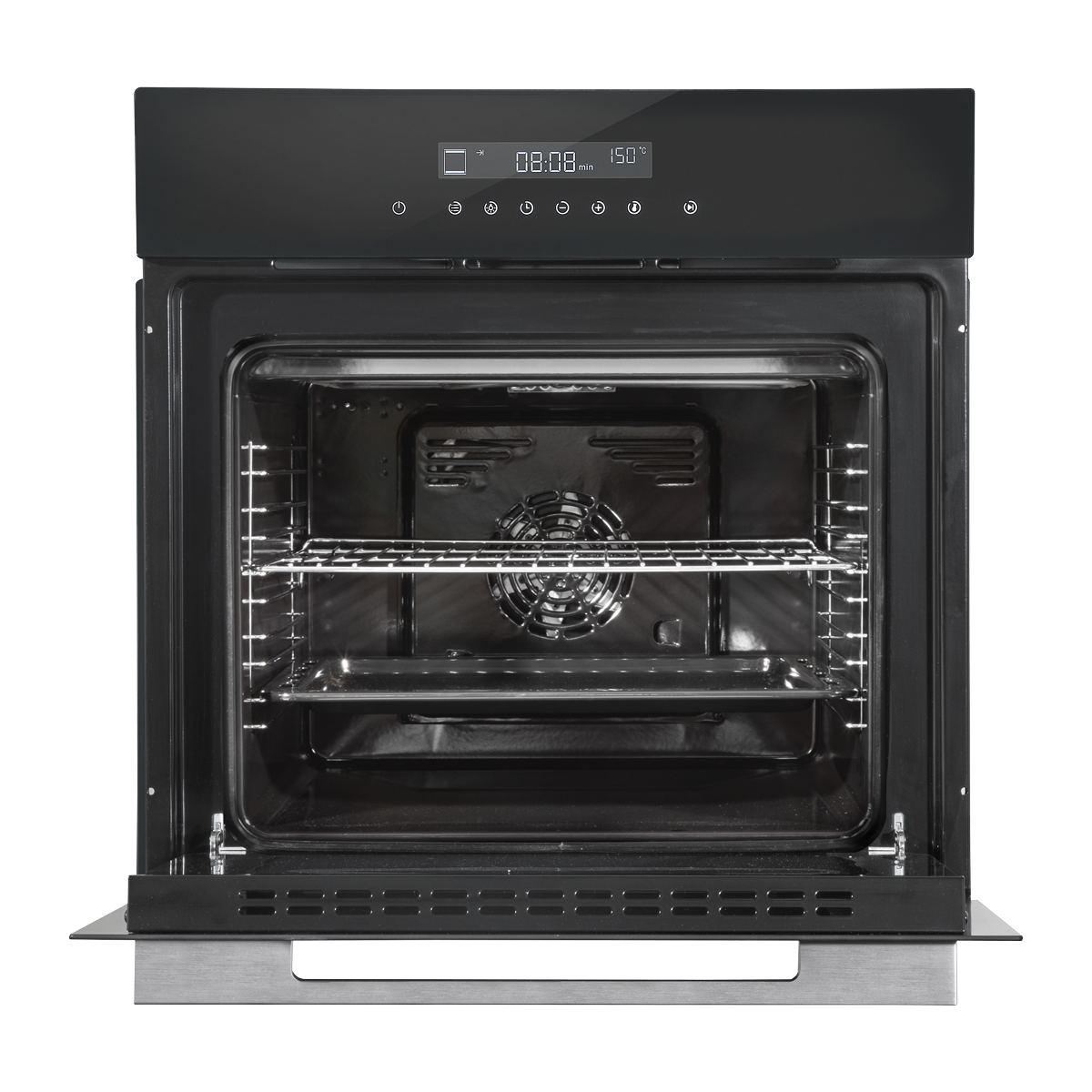 Baridi DH199 Baridi Integrated Fan-Assisted Electric Oven 60cm 72L Capacity - Black