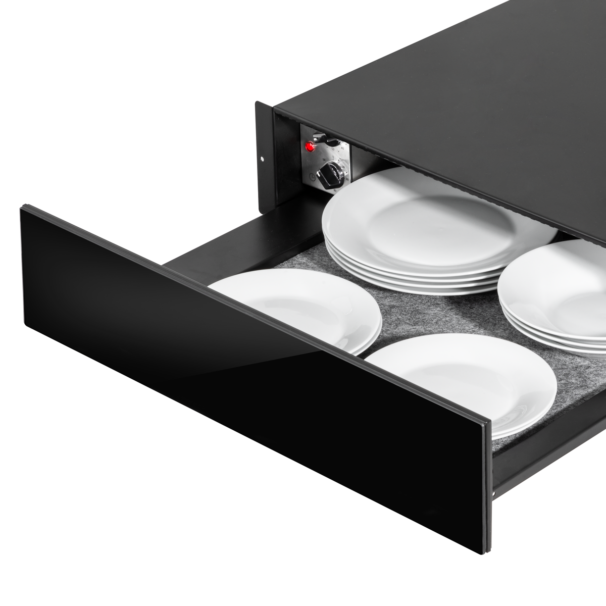 Baridi DH201 Baridi Integrated Warming Drawer 60cm - Black