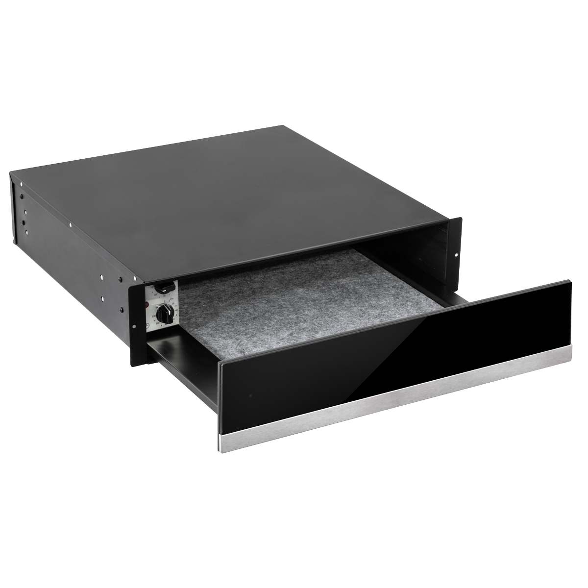 Baridi DH202 Baridi Integrated Warming Drawer 60cm - Black/Stainless Steel