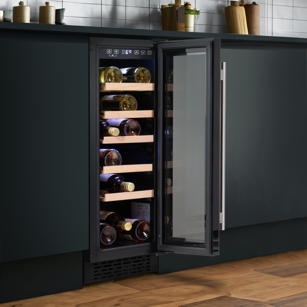 Baridi DH203 Baridi 20 Bottle Slim Wine Fridge & Cooler 30cm