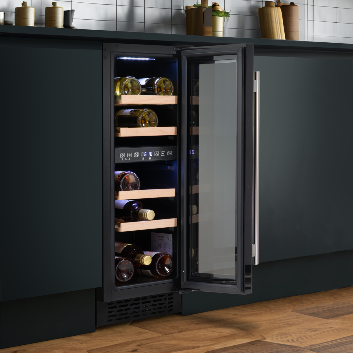 Baridi DH204 Baridi 17 Bottle Slim Wine Fridge & Cooler 30cm