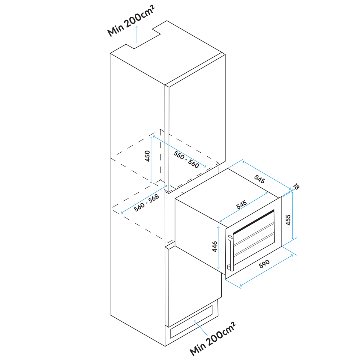 Baridi DH205 Baridi 28 Bottle Wine Fridge & Cooler 60cm