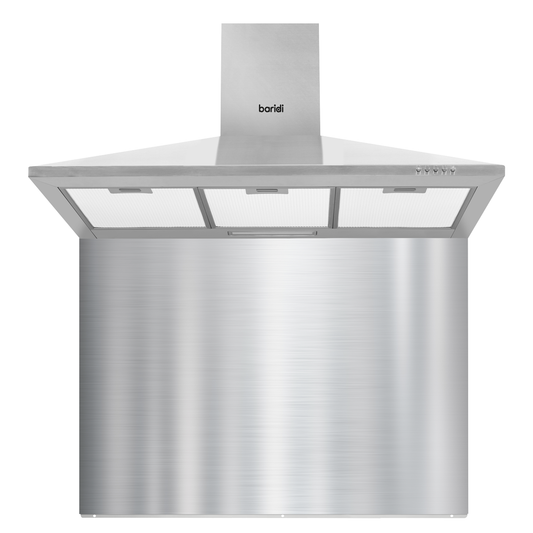 Baridi DH211 Baridi Cooker Hood with Carbon Filters & Splashback 90cm - Stainless Steel