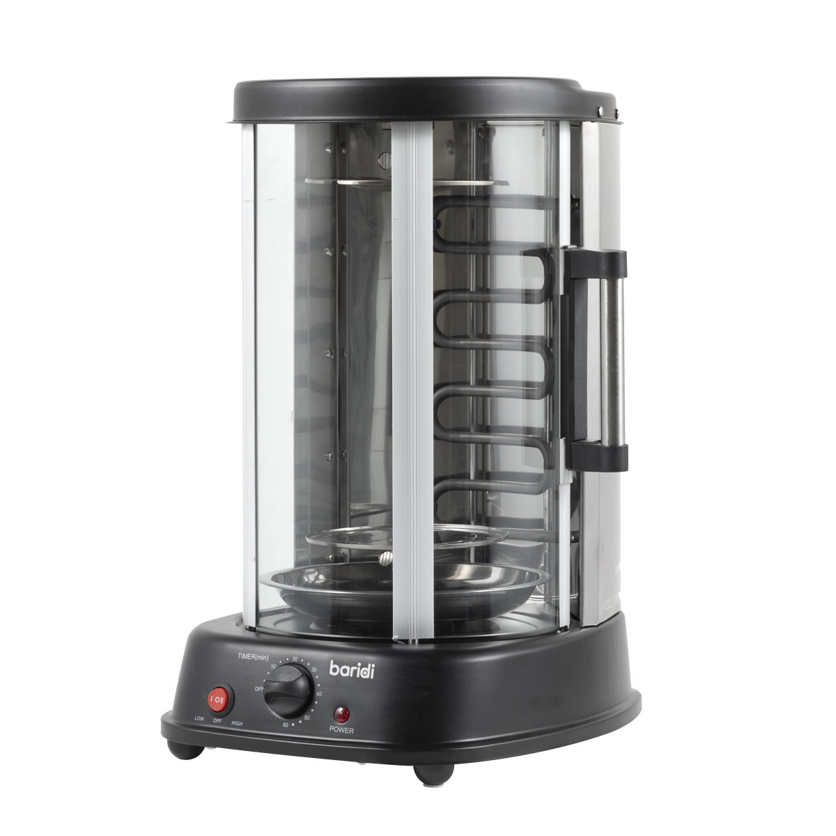 Baridi DH216 Baridi Vertical 360° Rotisserie Smokeless Grill 21L Capacity