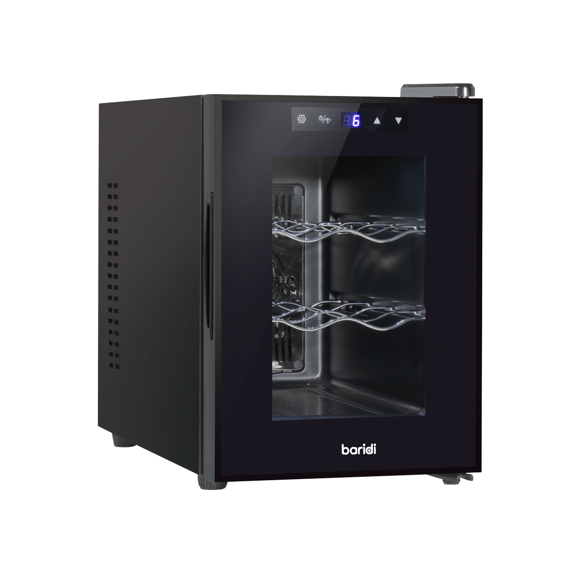 Baridi DH217 Baridi 6 Bottle Thermoelectric Tabletop Wine Cooler with Touch Control - Black